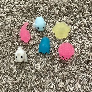 six pack of Mochis (some glow-in-dark)